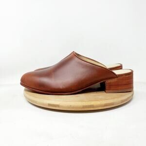Nisolo Brown Leather Mule Clogs